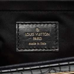Pre Owned Louis Vuitton Black Monogram Suede Limited Edition Motard Afterdark Clutch