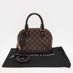 Pre Owned Louis Vuitton Damier Ebene Canvas Alma BB Bag