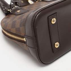 Pre Owned Louis Vuitton Damier Ebene Canvas Alma BB Bag