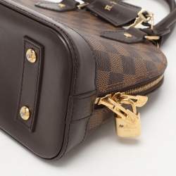 Pre Owned Louis Vuitton Damier Ebene Canvas Alma BB Bag