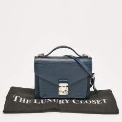 Pre Owned Louis Vuitton Indigo Epi Leather Monceau BB Bag