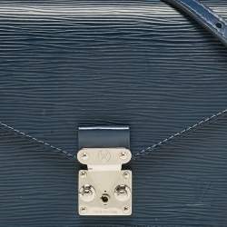 Pre Owned Louis Vuitton Indigo Epi Leather Monceau BB Bag