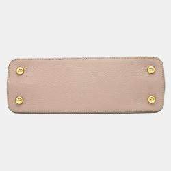 Louis Vuitton Galet Taurillon Leather Capucines MM Satchel Bag