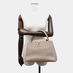 Louis Vuitton Galet Taurillon Leather Capucines MM Satchel Bag