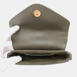 مملوكة مسبقًا Louis Vuitton Green Khaki Leather Multi Pochette New Wave Bag