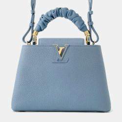 Louis Vuitton Dusk Blue Taurillon Leather Capucines BB  Bag