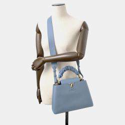 Louis Vuitton Dusk Blue Taurillon Leather Capucines BB  Bag