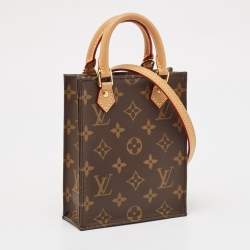 Pre Owned Louis Vuitton Monogram Canvas Petit Sac Plat Bag