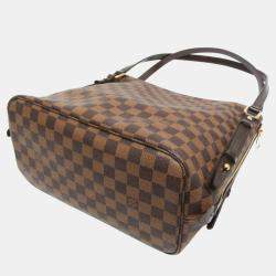 Pre Owned Louis Vuitton Damier Ebene Canvas Rivington Tote Bag