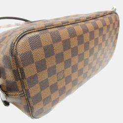 Pre Owned Louis Vuitton Damier Ebene Canvas Rivington Tote Bag