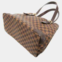 Pre Owned Louis Vuitton Ebene Damier Hampstead MM Shoulder Bag