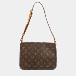 مملوكة مسبقًا Louis Vuitton Brown Monogram Canvas Musette Tango Short Shoulder Bag