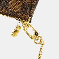 Pre Owned Louis Vuitton Brown Damier Ebene Canvas Mini Pochette Accessoires Shoulder Bag