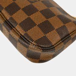 Pre Owned Louis Vuitton Brown Damier Ebene Canvas Mini Pochette Accessoires Shoulder Bag