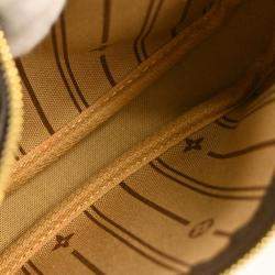 Pre Owned Louis Vuitton Brown Monogram Canvas Mini Pochette Accessoires Shoulder Bag