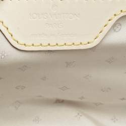 Pre Owned Louis Vuitton White Suhali Leather L'Epanoui PM Bag