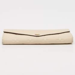 Louis Vuitton Tourterelle Monogram Empreinte Leather Sarah Wallet
