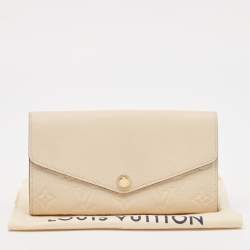 Louis Vuitton Tourterelle Monogram Empreinte Leather Sarah Wallet