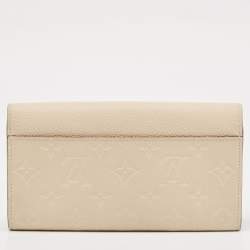 Louis Vuitton Tourterelle Monogram Empreinte Leather Sarah Wallet