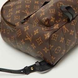 Pre Owned Louis Vuitton Black Monogram Canvas Palm Springs PM Backpack