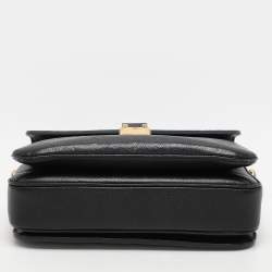 Pre Owned Louis Vuitton Black Monogram Empriente Leather Pochette Metis Bag