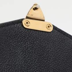 Pre Owned Louis Vuitton Black Monogram Empriente Leather Pochette Metis Bag