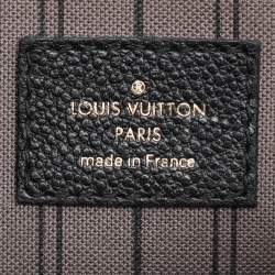 Pre Owned Louis Vuitton Black Monogram Empriente Leather Pochette Metis Bag