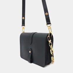 Louis Vuitton Black Calfskin Leather Rendez-Vous Handbag 