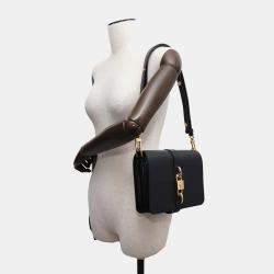 Louis Vuitton Black Calfskin Leather Rendez-Vous Handbag 