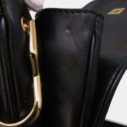 Louis Vuitton Black Calfskin Leather Rendez-Vous Handbag 