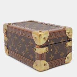 Louis Vuitton Coffret Tresor Blue Monogram Size 20
