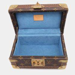 Louis Vuitton Coffret Tresor Blue Monogram Size 20