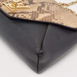 Louis Vuitton Black/Beige Python and Leather Love Note Bag
