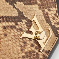Louis Vuitton Black/Beige Python and Leather Love Note Bag