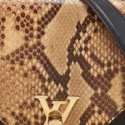 Louis Vuitton Black/Beige Python and Leather Love Note Bag