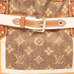 Pre Owned Louis Vuitton Brown Monogram Canvas Tisse Rayures PM Bag