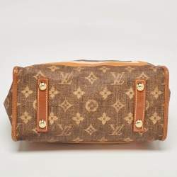 Pre Owned Louis Vuitton Brown Monogram Canvas Tisse Rayures PM Bag