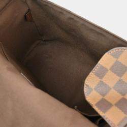 Pre Owned Louis Vuitton Damier Ebene Canvas Reporter Melville Shoulder Bag