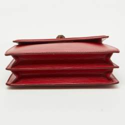 Pre Owned Louis Vuitton Rubis Epi Leather Sevigne PM Bag