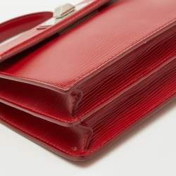 Pre Owned Louis Vuitton Rubis Epi Leather Sevigne PM Bag