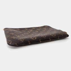Louis Vuitton Brown Monogram Canvas PM Etuille Voyage Clutch Bag