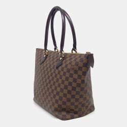 Pre Owned Louis Vuitton Brown Damier Ebene Canvas MM Saleya Tote Bag