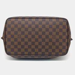 Pre Owned Louis Vuitton Brown Damier Ebene Canvas MM Saleya Tote Bag