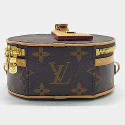 Pre Owned Louis Vuitton Brown Coated Canvas Monogram Mini Boite Chapeau bag