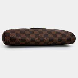 Pre Owned Louis Vuitton Brown PVC Damier Eva Clutch