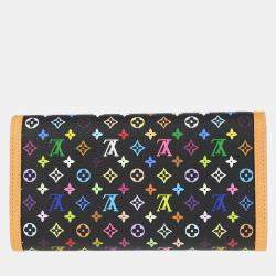 Louis Vuitton Black Monogram Multicolor Wallet