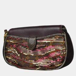 Louis Vuitton Bordeaux Monogram Savage Tiger Clutch Bag