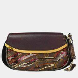 Louis Vuitton Bordeaux Monogram Savage Tiger Clutch Bag