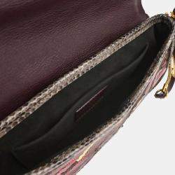 Louis Vuitton Bordeaux Monogram Savage Tiger Clutch Bag