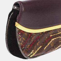 Louis Vuitton Bordeaux Monogram Savage Tiger Clutch Bag